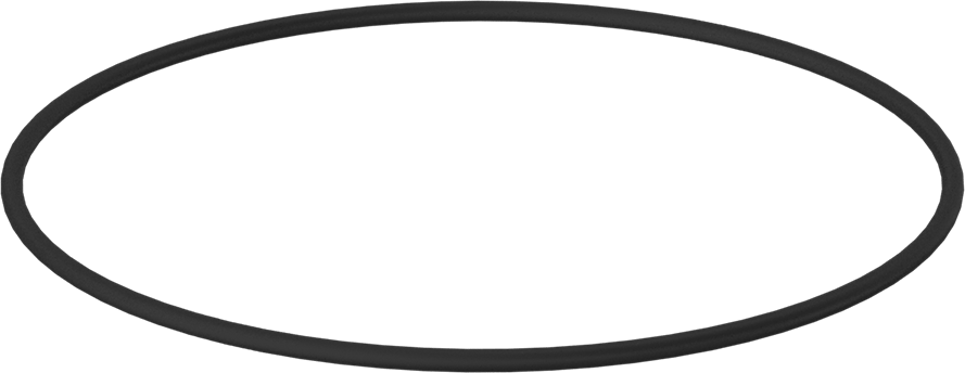 Yağa Dayanıklı Buna-N O-Ring, 1/8 Kesirli Genişlik, Dash Numarası 257
