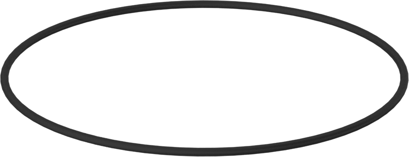 Yağa Dayanıklı Buna-N O-Ring, 3/32 Kesirli Genişlik, Dash Numarası 159