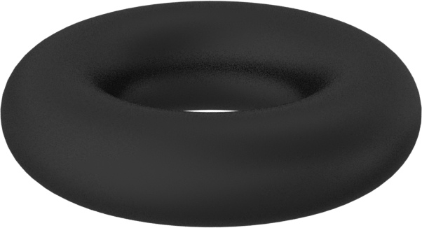 Yağa Dayanıklı Buna-N O-Ring, 1/32 Kesirli Genişlik, Dash Numarası 001-1/2