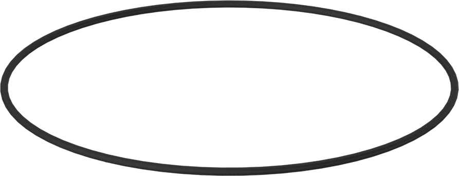 Yağa Dayanıklı Buna-N O-Ring, 3/32 Kesirli Genişlik, Dash Numarası 163