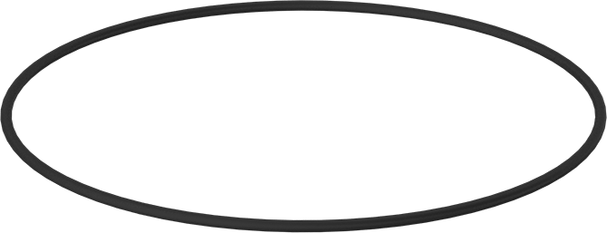 Yağa Dayanıklı Buna-N O-Ring, 1/8 Kesirli Genişlik, Dash Numarası 263