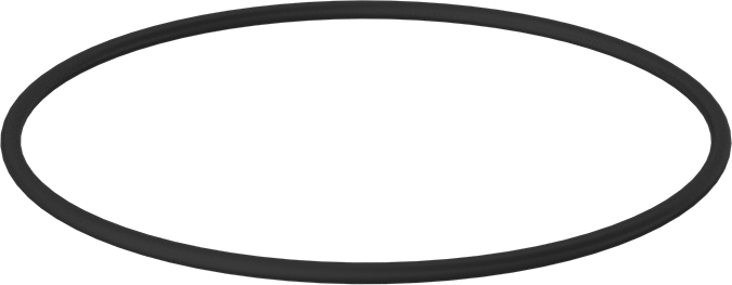 Yağa Dayanıklı Buna-N O-Ring, 3/16 Kesirli Genişlik, Dash Numarası 366