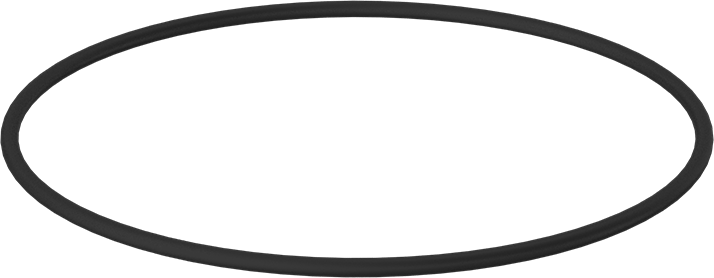 Yağa Dayanıklı Buna-N O-Ring, 3/16 Kesirli Genişlik, Dash Numarası 369