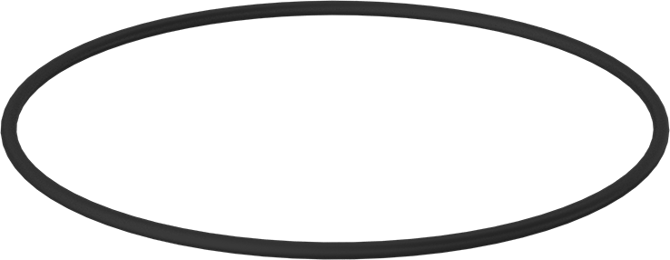 Yağa Dayanıklı Buna-N O-Ring, 3/16 Kesirli Genişlik, Dash Numarası 371