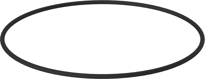 Yağa Dayanıklı Buna-N O-Ring, 3/16 Kesirli Genişlik, Dash Numarası 375