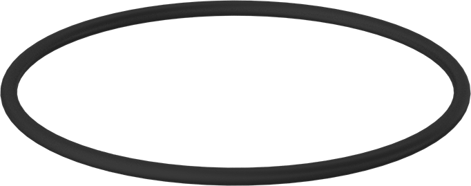Yağa Dayanıklı Buna-N O-Ring, 1/4 Kesirli Genişlik, Dash Numarası 442