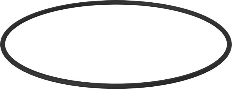 Yağa Dayanıklı Buna-N O-Ring, 3/16 Kesirli Genişlik, Dash Numarası 376