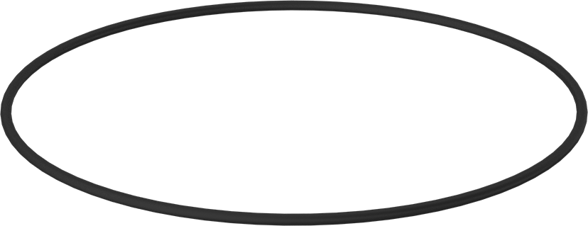 Yağa Dayanıklı Buna-N O-Ring, 3/16 Kesirli Genişlik, Dash Numarası 379