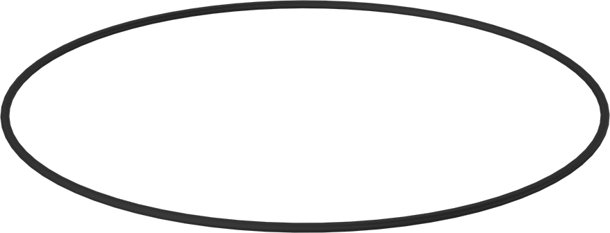 Yağa Dayanıklı Buna-N O-Ring, 3/16 Kesirli Genişlik, Dash Numarası 383