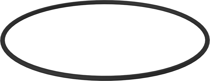 Yağa Dayanıklı Buna-N O-Ring, 1/4 Kesirli Genişlik, Dash Numarası 453