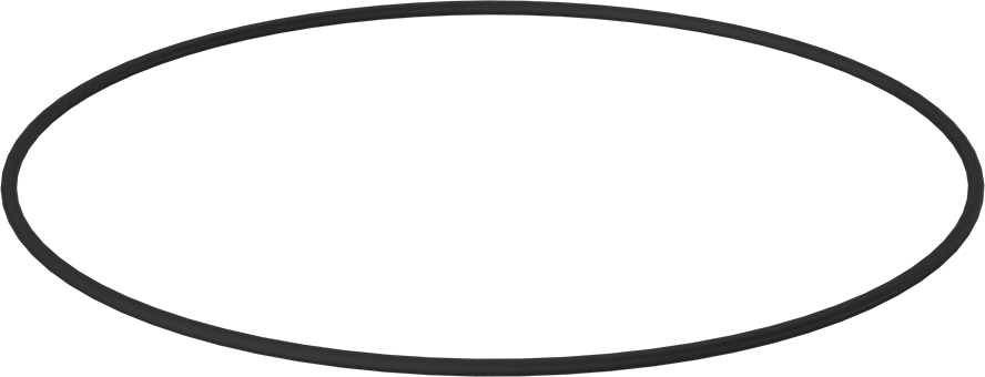 Yağa Dayanıklı Buna-N O-Ring, 1/4 Kesirli Genişlik, Dash Numarası 462