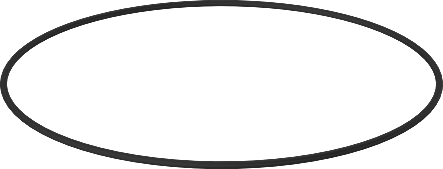 Yağa Dayanıklı Buna-N O-Ring, 1/4 Kesirli Genişlik, Dash Numarası 463
