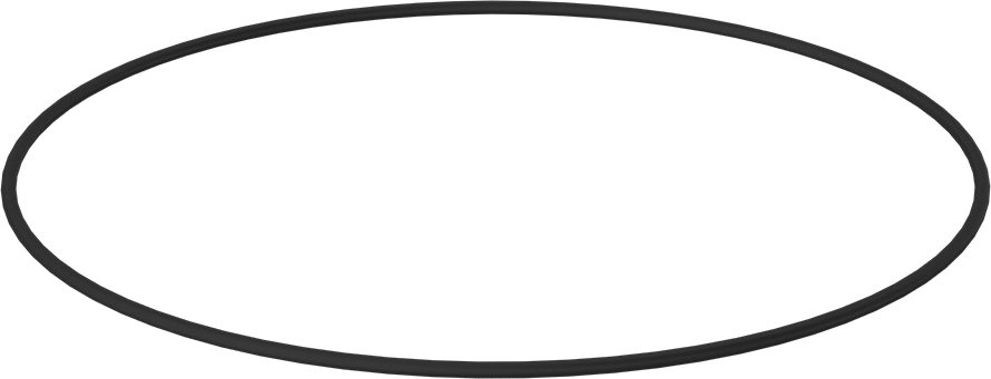 Yağa Dayanıklı Buna-N O-Ring, 1/4 Kesirli Genişlik, Dash Numarası 464