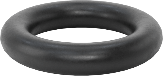Yağa Dayanıklı Buna-N O-Ring, 1/16 Kesirli Genişlik, Dash Numarası 010