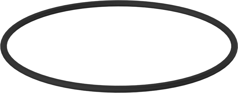 Kimyasala Dayanıklı Viton® Floroelastomer O-Ring, 1/8 Kesirli Genişlik, Dash Numarası 248