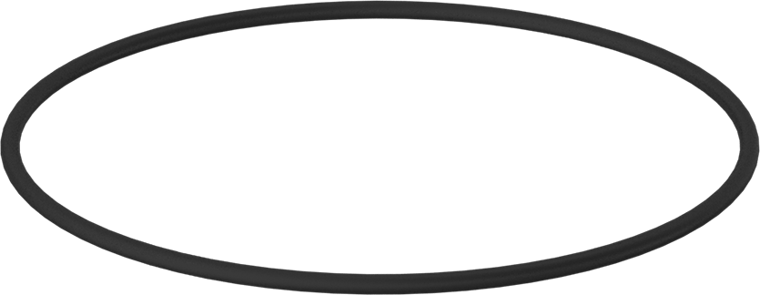 Kimyasala Dayanıklı Viton® Floroelastomer O-Ring, 1/8 Kesirli Genişlik, Dash Numarası 252