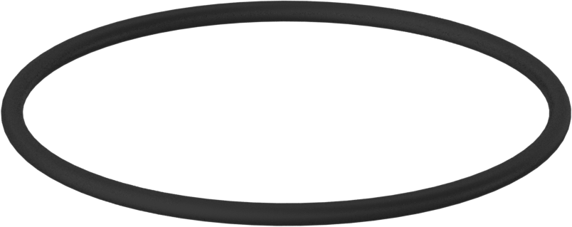 Kimyasala Dayanıklı Viton® Floroelastomer O-Ring, 3/32 Kesirli Genişlik, Dash Numarası 144