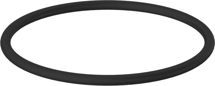 Kimyasala Dayanıklı Viton® Floroelastomer O-Ring, 3/16 Kesirli Genişlik, Dash Numarası 345