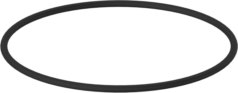 Kimyasala Dayanıklı Viton® Floroelastomer O-Ring, 1/16 Kesirli Genişlik, Dash Numarası 035