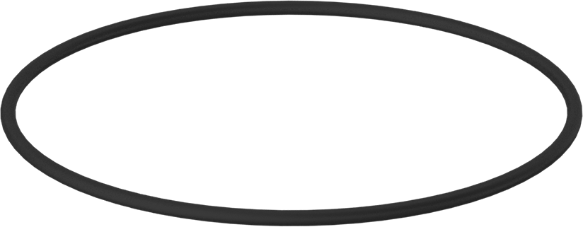 Kimyasala Dayanıklı Viton® Floroelastomer O-Ring, 1/8 Kesirli Genişlik, Dash Numarası 251