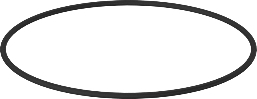 Kimyasala Dayanıklı Viton® Floroelastomer O-Ring, 1/8 Kesirli Genişlik, Dash Numarası 258