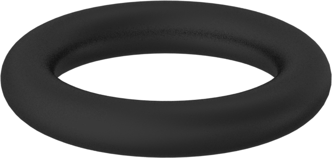 Kimyasala Dayanıklı Viton® Floroelastomer O-Ring, 3/16 Kesirli Genişlik, Dash Numarası 316