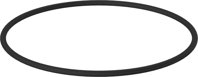 Kimyasala Dayanıklı Viton® Floroelastomer O-Ring, 3/16 Kesirli Genişlik, Dash Numarası 364
