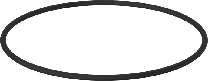Kimyasala Dayanıklı Viton® Floroelastomer O-Ring, 3/16 Kesirli Genişlik, Dash Numarası 367