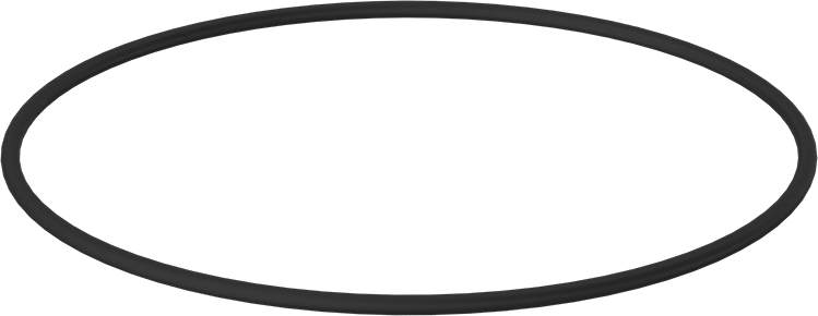 Kimyasala Dayanıklı Viton® Floroelastomer O-Ring, 3/16 Kesirli Genişlik, Dash Numarası 372