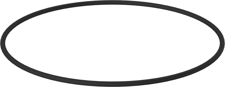 Kimyasala Dayanıklı Viton® Floroelastomer O-Ring, 3/16 Kesirli Genişlik, Dash Numarası 374