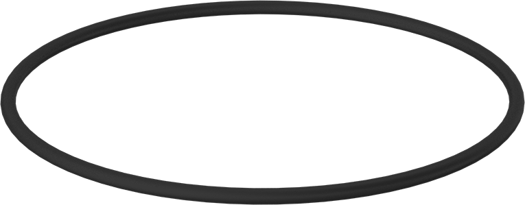 Kimyasala Dayanıklı Viton® Floroelastomer O-Ring, 1/4 Kesirli Genişlik, Dash Numarası 447