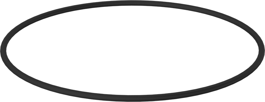 Kimyasala Dayanıklı Viton® Floroelastomer O-Ring, 1/4 Kesirli Genişlik, Dash Numarası 452