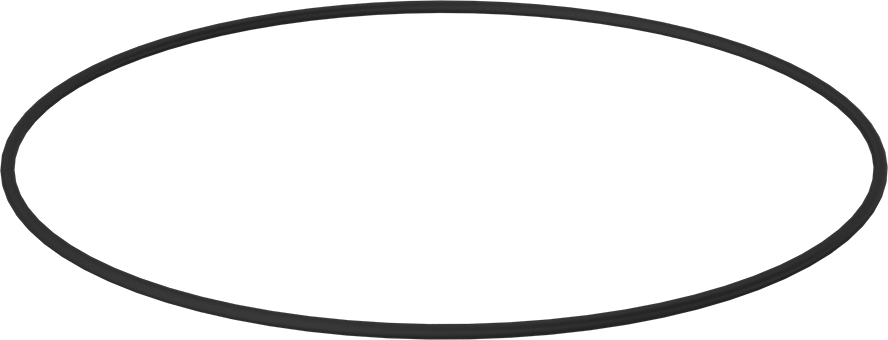 Kimyasala Dayanıklı Viton® Floroelastomer O-Ring, 1/4 Kesirli Genişlik, Dash Numarası 463