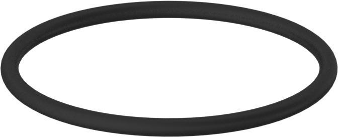 Kimyasala Dayanıklı Viton® Floroelastomer O-Ring, 1/16 Kesirli Genişlik, Dash Numarası 025
