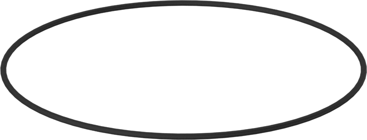 Suya ve Buhara Dayanıklı Parker E0603 EPDM O-Ring, 1/16 Kesirli Genişlik, Dash Numarası 046