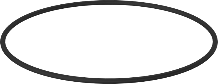 Suya ve Buhara Dayanıklı Parker E0603 EPDM O-Ring, 3/16 Kesirli Genişlik, Dash Numarası 372