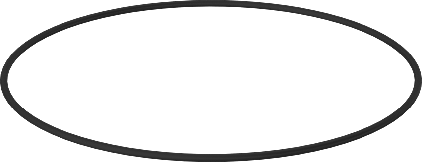 Suya ve Buhara Dayanıklı Parker E0603 EPDM O-Ring, 3/16 Kesirli Genişlik, Dash Numarası 381