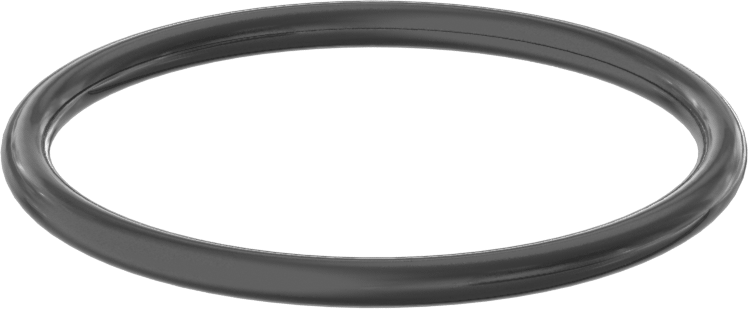 Yağa ve Aşınmaya Dayanıklı Poliüretan O-Ring, 1/8 Kesirli Genişlik, Dash Numarası 225