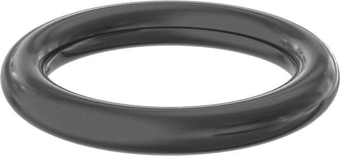 Yağa ve Aşınmaya Dayanıklı Poliüretan O-Ring, 3/16 Kesirli Genişlik, Dash Numarası 320