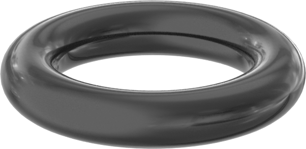 Yağa ve Aşınmaya Dayanıklı Poliüretan O-Ring, 1/16 Kesirli Genişlik, Dash Numarası 010