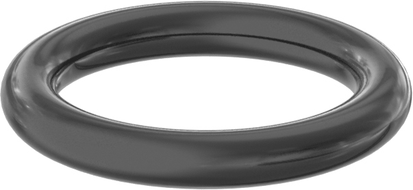 Yağa ve Aşınmaya Dayanıklı Poliüretan O-Ring, 1/16 Kesirli Genişlik, Dash Numarası 012
