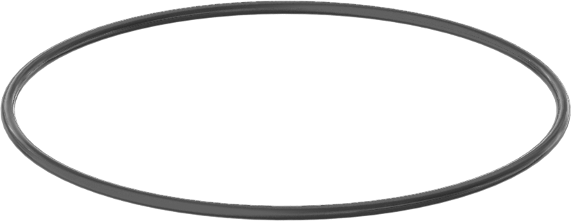 Yağa ve Aşınmaya Dayanıklı Poliüretan O-Ring, 1/16 Kesirli Genişlik, Dash Numarası 039