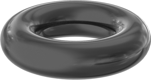 Yağa ve Aşınmaya Dayanıklı Poliüretan O-Ring, 3/32 Kesirli Genişlik, Dash Numarası 107