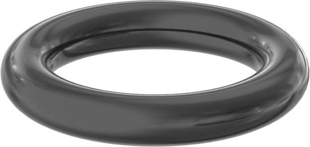 Yağa ve Aşınmaya Dayanıklı Poliüretan O-Ring, 3/32 Kesirli Genişlik, Dash Numarası 111