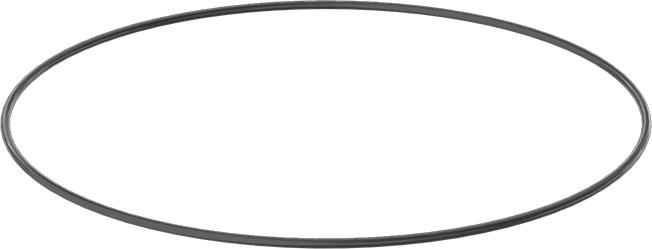 Yağa ve Aşınmaya Dayanıklı Poliüretan O-Ring, 3/32 Kesirli Genişlik, Dash Numarası 167