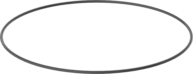 Yağa ve Aşınmaya Dayanıklı Poliüretan O-Ring, 3/32 Kesirli Genişlik, Dash Numarası 168