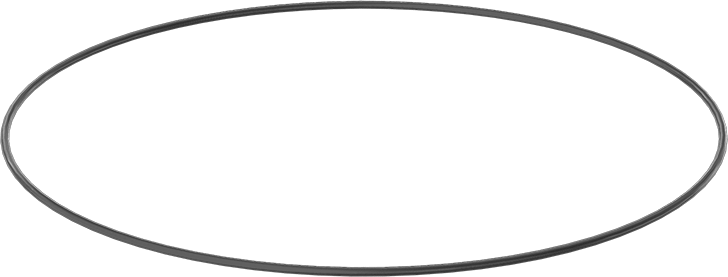 Yağa ve Aşınmaya Dayanıklı Poliüretan O-Ring, 3/32 Kesirli Genişlik, Dash Numarası 173
