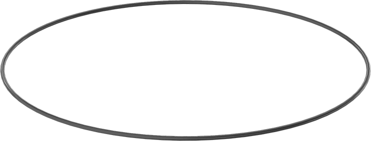 Yağa ve Aşınmaya Dayanıklı Poliüretan O-Ring, 3/32 Kesirli Genişlik, Dash Numarası 175