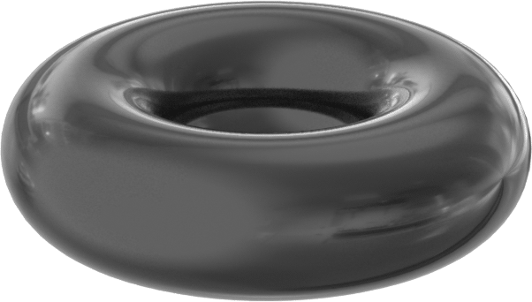 Yağa ve Aşınmaya Dayanıklı Poliüretan O-Ring, 1/8 Kesirli Genişlik, Dash Numarası 201