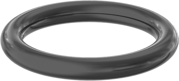 Yağa ve Aşınmaya Dayanıklı Poliüretan O-Ring, 3/32 Kesirli Genişlik, Dash Numarası 114